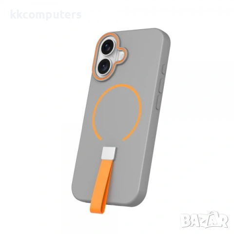 Калъф силикон Loop Thin MagSafe / Сив / за iPhone 17 Pro Max 6.9 + Протектор Баркод : 3133479, снимка 3 - Калъфи, кейсове - 53121672