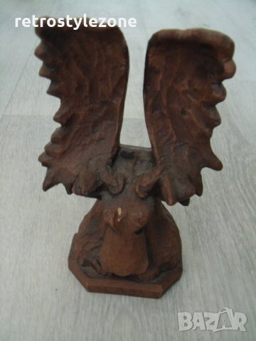 № 4751 стара дървена фигура / статуетка  - размер 17 / 11 / 8 см 