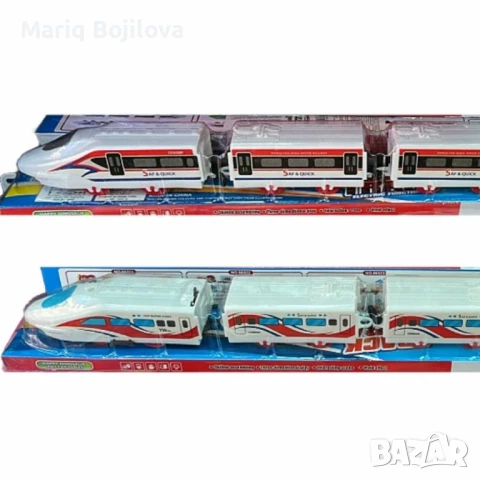 Влак Стрела с 4 вагона - Вълнуващо пътуване за малките любители на влакове, снимка 5 - Влакчета, самолети, хеликоптери - 51021105