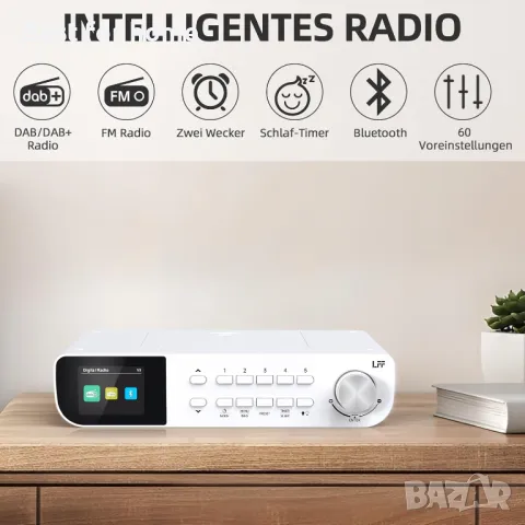 DAB радио с  с цветен дисплей и Bluetooth LFF , снимка 2 - Радиокасетофони, транзистори - 50178161