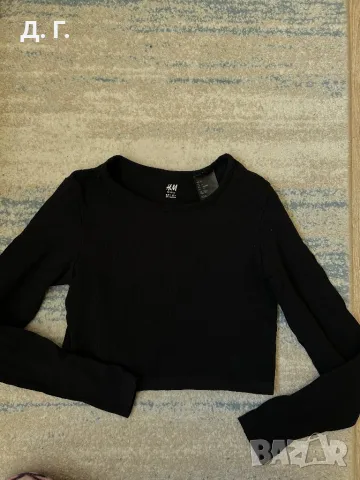 Черна спортна блузка