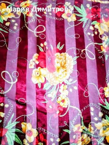 Красив шал с цветя 100/95, снимка 3 - Шалове - 37339095