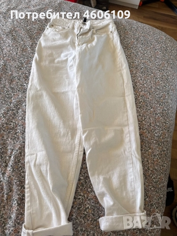 Бели дънки, снимка 2 - Дънки - 52127806