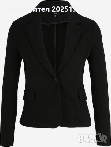 Дамско черно сако Н&М , снимка 1 - Сака - 40018110