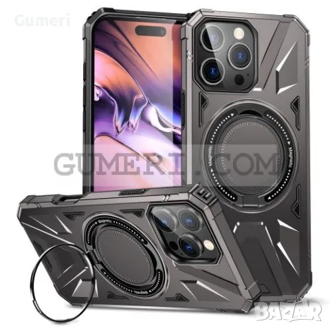 Противоударен Кейс с Ринг за Apple iPhone 16 Pro, снимка 4 - Калъфи, кейсове - 48831949