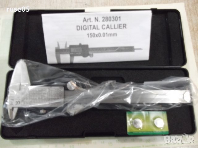 Шублер "topmaster" дигитален 150 х 0,01 мм нов, снимка 4 - Шублери - 38077612
