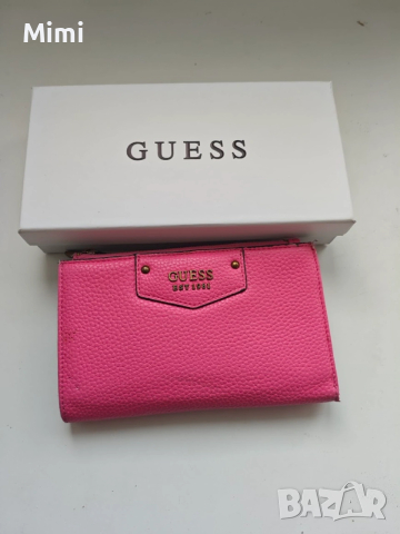 Оригинално розово голямо портмоне Guess, снимка 4 - Портфейли, портмонета - 53060196