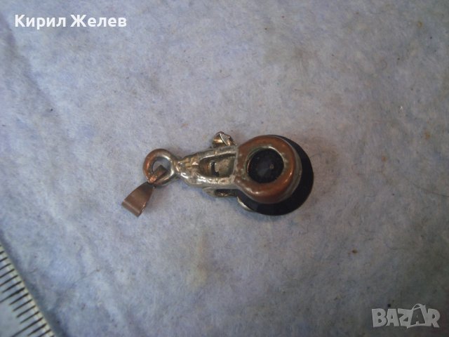 СТАРО КРИСТАЛНО АРТ ДЕКО СЪРЦЕВИДНО ВИНТИДЖ МЕДАЛЬОНЧЕ 29468, снимка 5 - Колиета, медальони, синджири - 37744234