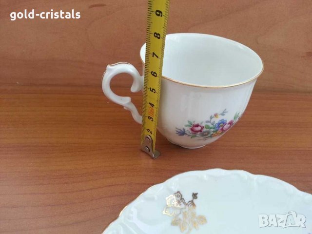 Немски порцелан чашки с чинийки, снимка 2 - Антикварни и старинни предмети - 31205261