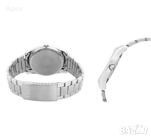 Качествен Мъжки Часовник Q&Q Японски механизъм MIYOTA. Мъжки Часовници QQ Стоманена верижка, снимка 9 - Мъжки - 54072499