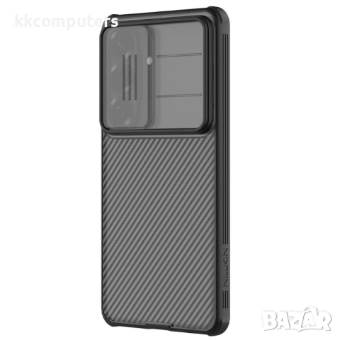 NILLKIN Camshield Pro Калъф за Samsung Galaxy A37 5G - PC+TPU, Плъзгащо капаче, Прозрачно-черен, снимка 3 - Калъфи, кейсове - 54053776