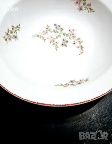 Порцеланова купа с Розова незабравка , снимка 4 - Чинии - 48384022