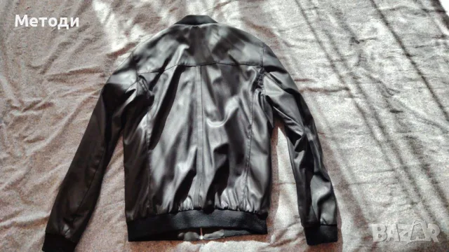 Мъжко кожено яке , снимка 2 - Якета - 47648368