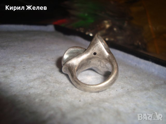 ДИЗАЙНЕРСКИ АРТ СРЕБЪРЕН КУХ ПРЪСТЕН ЛАКИРАНО СРЕБРО 925 ПРЕКРАСНА РЪЧНА МАЙСТОРСКА ИЗРАБОТКА 27305, снимка 9 - Пръстени - 36797587