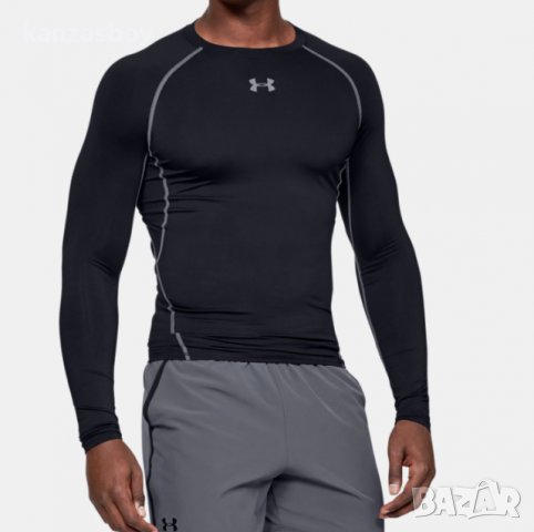 Under Armour HeatGear Long Sleeve Compression Shirt - страхотна мъжка блуза НОВА БЕЗ ЕТИКЕТИ