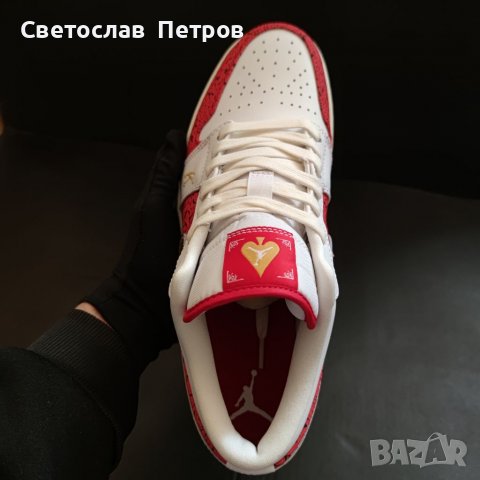 Nike Air Jordan 1 Low Spades SE Найк Обувки 44 размер номер , снимка 11 - Маратонки - 37042627