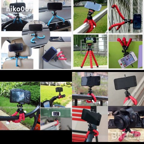 селфи стик-стойка за телефон+дистанционно-Държач за Iphone Samsung и др, снимка 4 - Samsung - 30266711