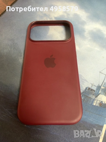 Оригинален силиконов кейс Apple BURGUNDY - за iPhone 17/18 Pro, снимка 3 - Калъфи, кейсове - 56210803
