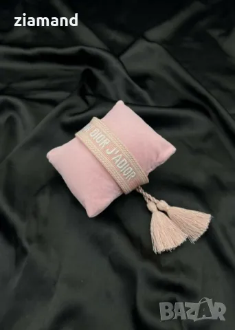 Луксозна тъкана гривна с пискюли, снимка 3 - Гривни - 44742795