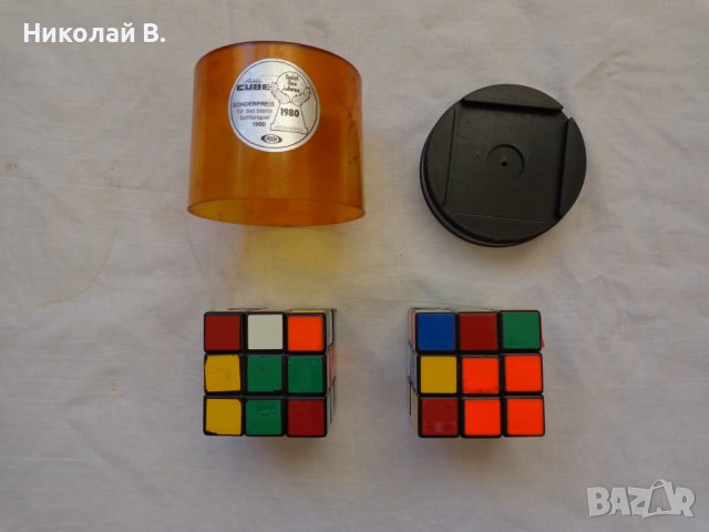 Оригинално Унгарско кубче Рубик Rubiks CUBE tm два броя употребявани, снимка 8 - Колекции - 36850358