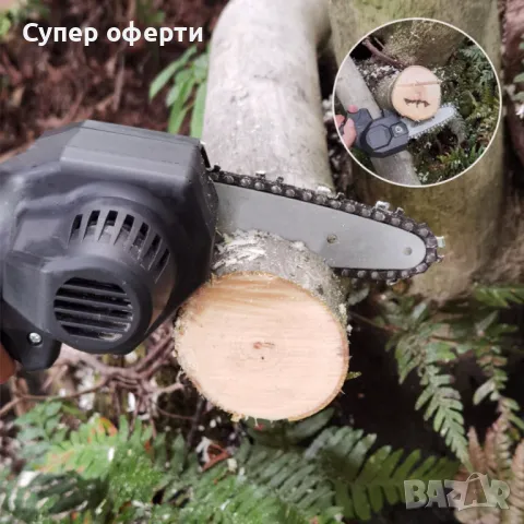 15см -  Ръчен електрически верижен трион от закалена стомана с Две батерии !, снимка 5 - Други инструменти - 49127701