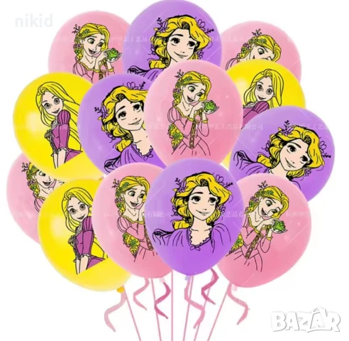 Рапунцел Rapunzel Обикновен надуваем латекс латексов балон парти