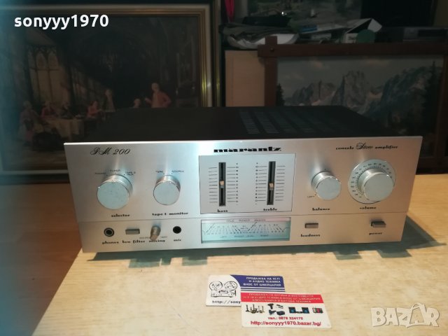 MARANTZ PM200 STEREO AMPLI-MADE IN JAPAN 0412201410, снимка 10 - Ресийвъри, усилватели, смесителни пултове - 31013318