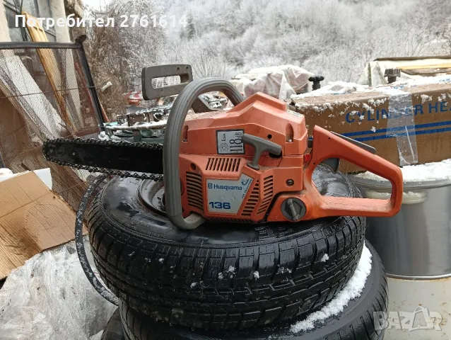 Хускварна 136 250 лв, снимка 2 - Други машини и части - 49171553