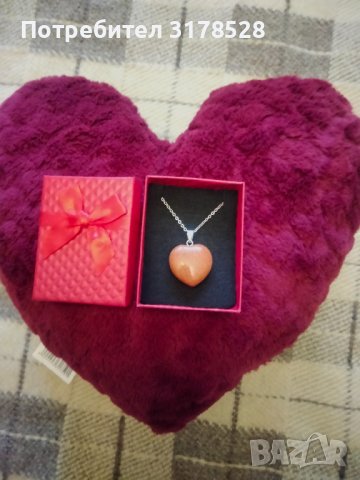 Голямо сърце от авантюрин , снимка 7 - Колиета, медальони, синджири - 39698936