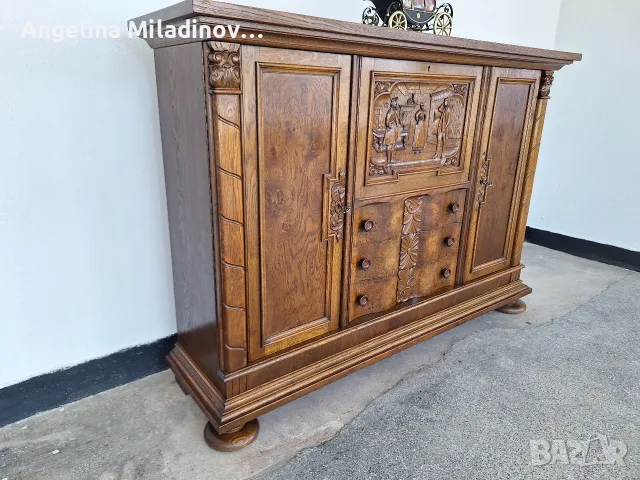 Комод, скрин, бюфет, шкаф дъб , снимка 5 - Шкафове - 55874582