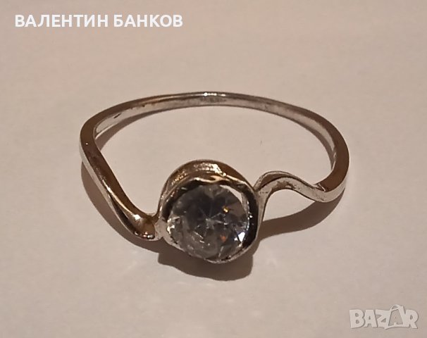 Сребърни пръстени с камъни за жени, снимка 15 - Пръстени - 43250208