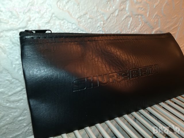 shure//beta 22см кожен кеис за жичен микрофон 2905222018, снимка 8 - Микрофони - 36914212