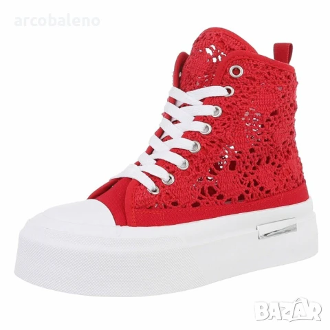 Дамски високи маратонки, 4цвята , снимка 2 - Маратонки - 51292695