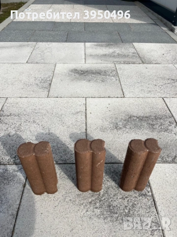 Duofix палисада Semmelrock 9,4 x 6 x 25, цвят: кафяв