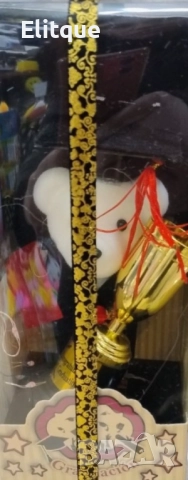 Мече с академична шапка и купа - Перфектният подарък за дипломиране, снимка 4 - Други стоки за дома - 52745102