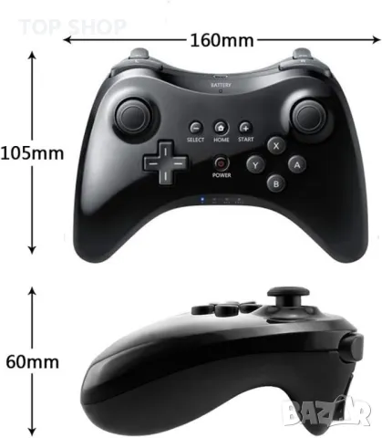 Nintendo Wii U Pro Controller - Black, снимка 2 - Аксесоари - 48638540