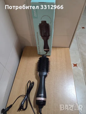 Чисто нова четка с горещ въздух (сешоар-четка) 3 в 1 от марката Peach Beauty