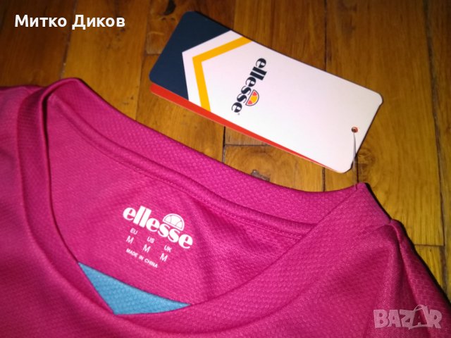 Ellesse маркова женска блуза тениска пинк нова с етикет размер М, снимка 5 - Тениски - 39110000