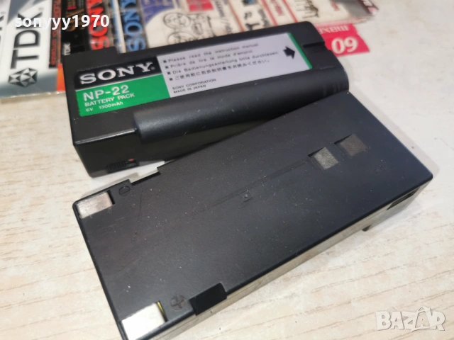 SONY NP-22 X2 BATTERY PACK-ВНОС SWISS 2301261600, снимка 5 - Батерии, зарядни - 53202301