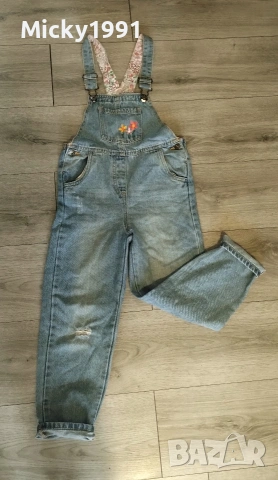 Дънков гащеризон , снимка 2 - Детски панталони и дънки - 54274945