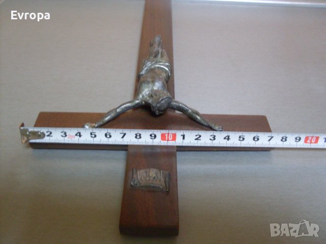 Дървен кръст- разпятие., снимка 7 - Антикварни и старинни предмети - 42526136