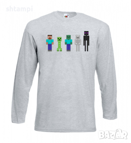 Мъжка тениска майнкрафт Minecraft 7,Minecraft,Игра,Забавление,подарък,Изненада,Рожден Ден., снимка 6 - Тениски - 36496334