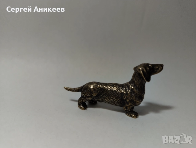 Бронзова статуетка "Кученце", снимка 2 - Колекции - 46681522