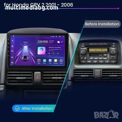 Honda CRV 2 2001г-2006 Мултимедия Навигация Android, снимка 3 - Аксесоари и консумативи - 55795011