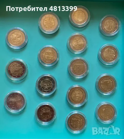 Възпоменателни монети от 2 € Евро Юбилейни монети, снимка 4 - Нумизматика и бонистика - 55243798