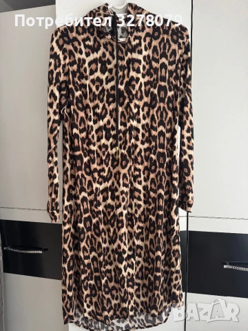 Стилна Рокля с Леопардов принт - за дами с характер!, снимка 2 - Рокли - 50508233