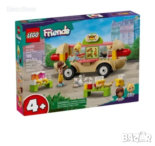 Конструктор LEGO Friends 42633 - Камион за хот-дог / 100части 