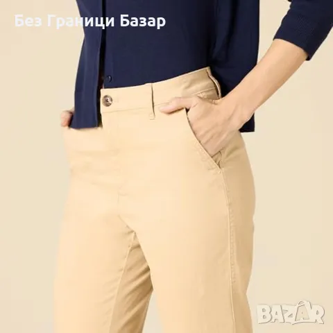 Нов Дамски елегантен панталон с висока талия Slim Fit класически стил, снимка 3 - Панталони - 48555193