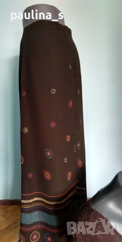 Копринена пола с хастар "Н&М"®(Hennens&Mauritz) в комплект с топ, снимка 3 - Поли - 36684355