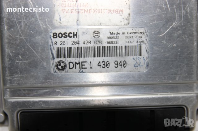 Моторен компютър BMW E46 Serie 3 / 0261204420 / 0 261 204 420 / DME 1 430 940 / DME1430940, снимка 2 - Части - 39521901